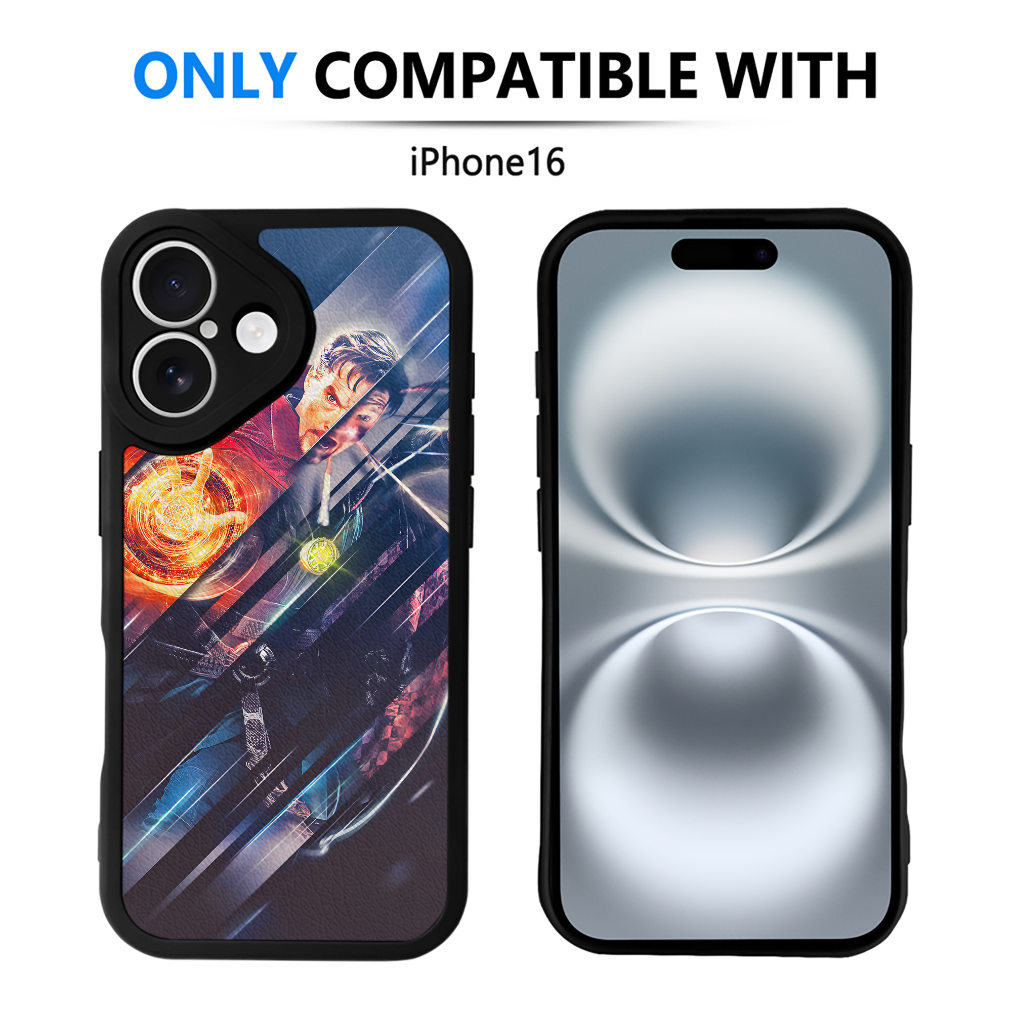 （画像用） アベンジャーズ The Avengers 【iPhone 16シリーズ対応】シリコンスマホケース（レザー調） 材質：シリコン